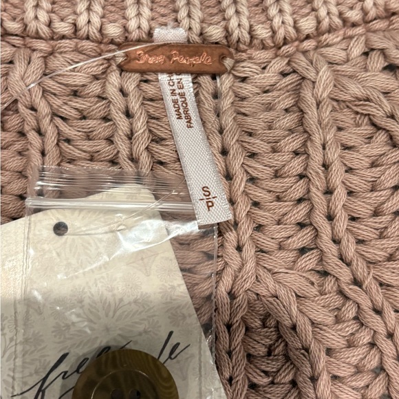 Free People Beige Knit Cardigan Sweater - Picture 3 of 4